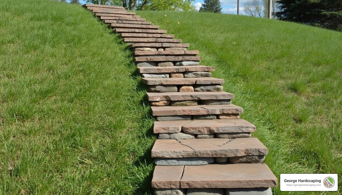 Rock Solid Steps: Building Stone Steps on a Slope