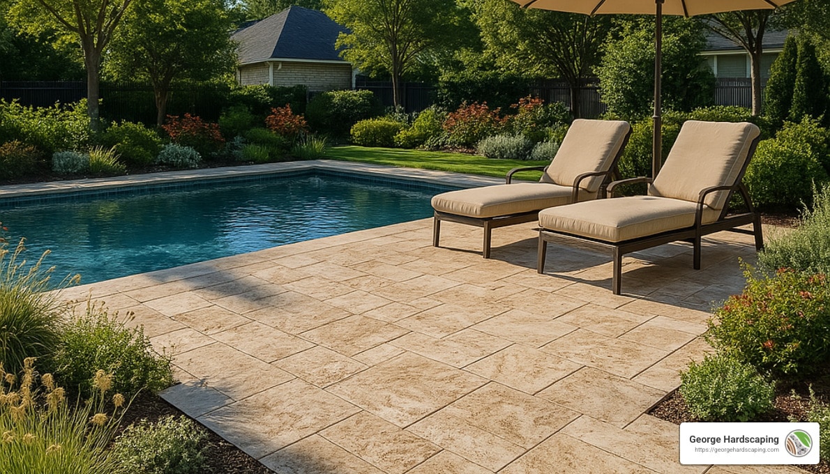 Transform Your Poolside with Travertine Paver Installation