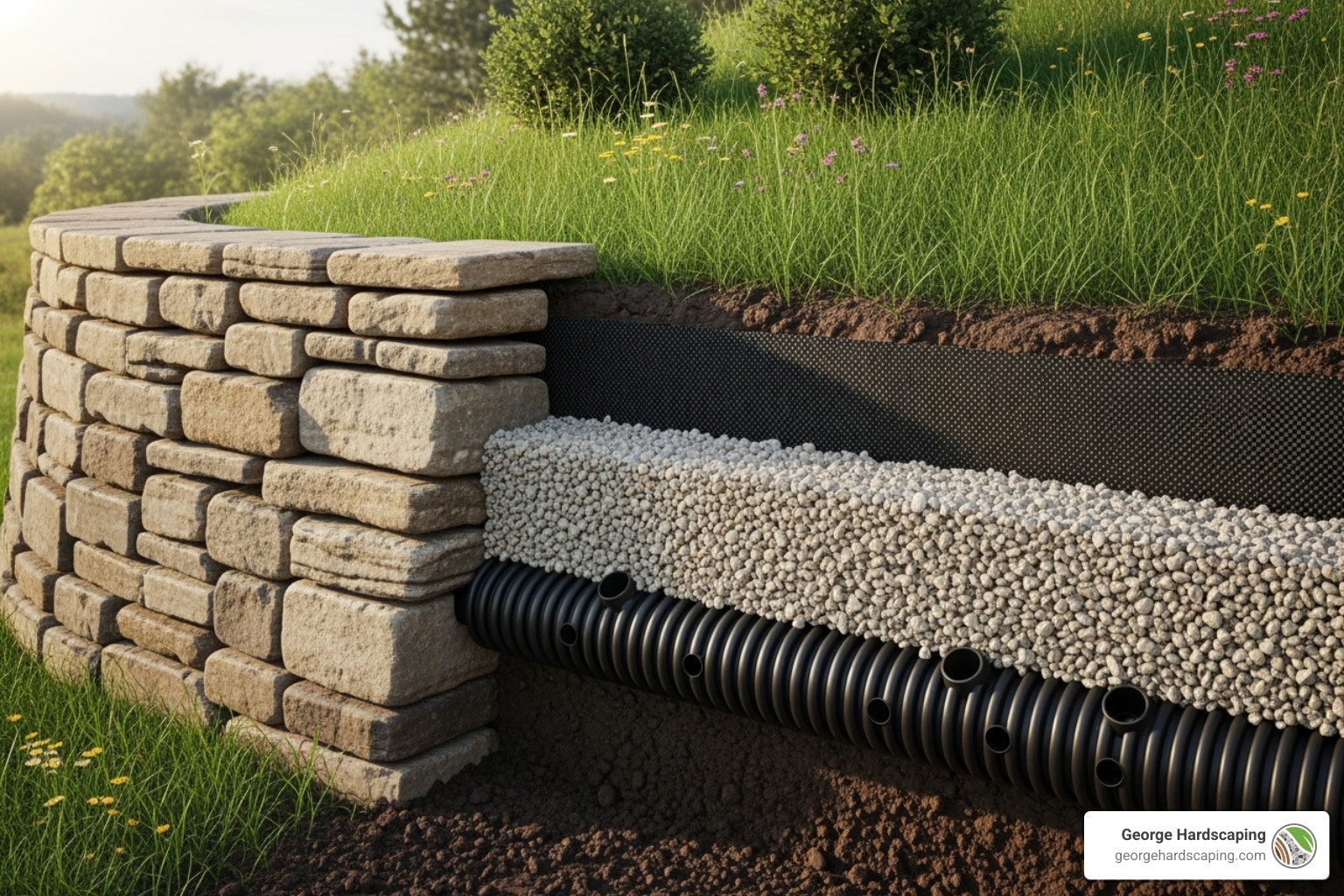 Don’t Get Soggy: A Guide to Retaining Wall Drainage